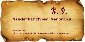 Niederkirchner Veronika névjegykártya
