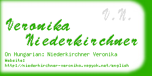 veronika niederkirchner business card